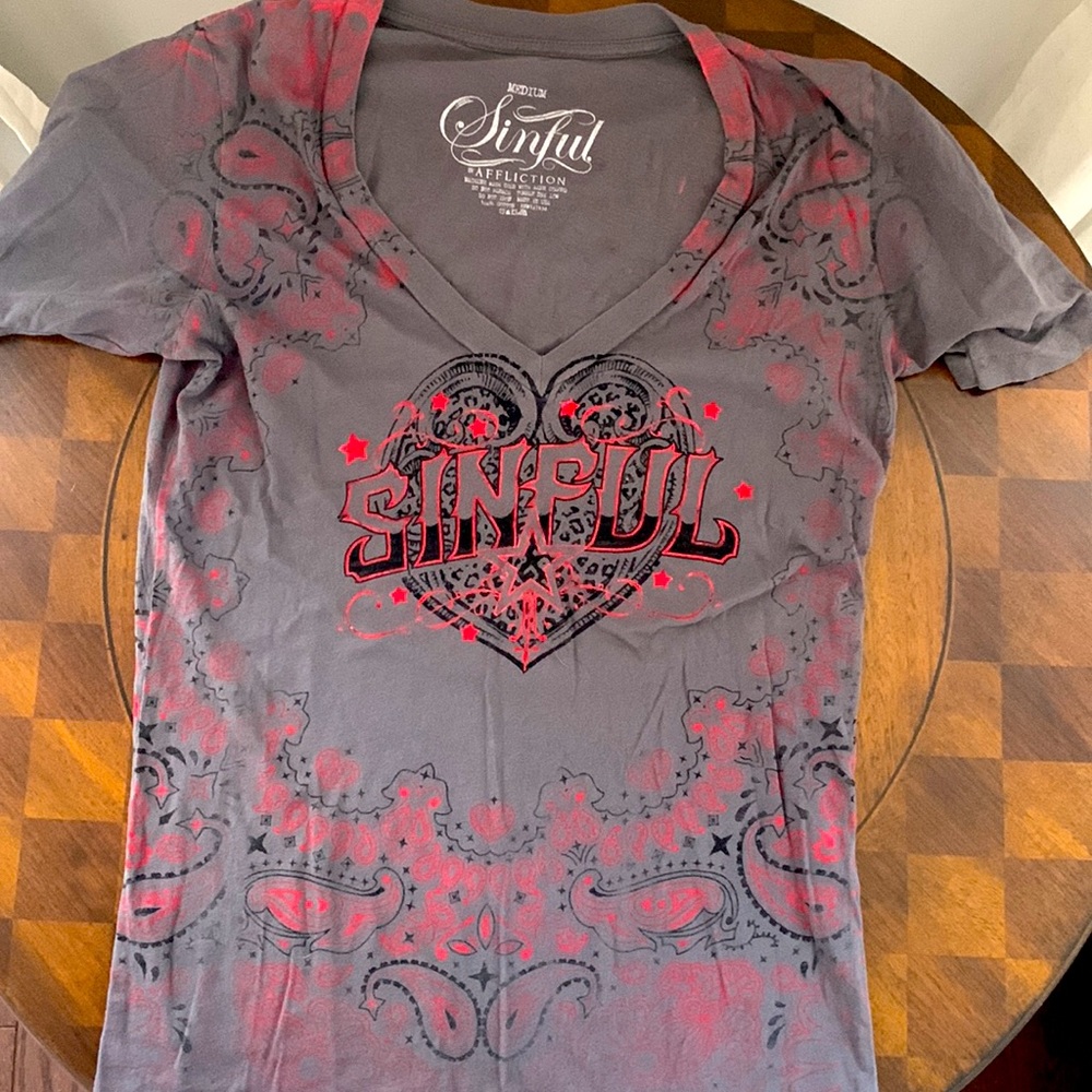Sinful V Neck Top